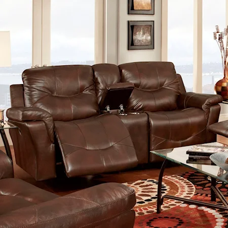 Power Reclining Console Loveseat